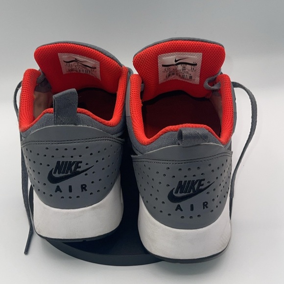 Nike Gray and Red Air Max Sneakers with Mesh Upper - Picture 4 of 6